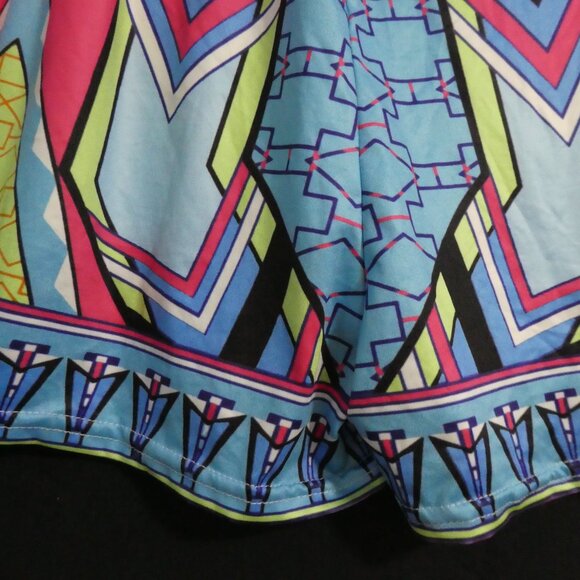 Colorful and Vibrant | Tribal Shorts | 13 inch waist measured - Picture 7 of 14